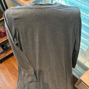 Eileen Fisher long sleeve knit, pullover mock neck swing top